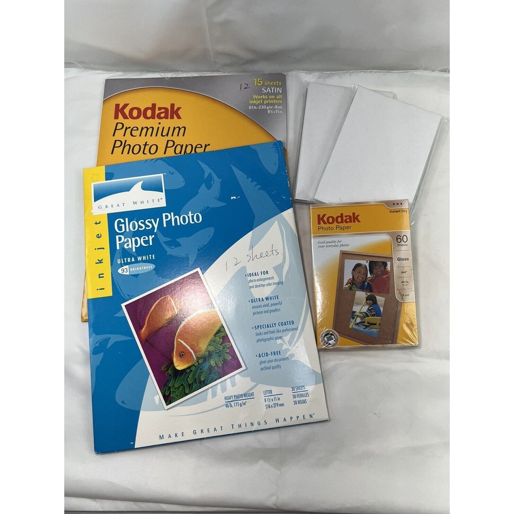 lot of kodak photo printer paper‎